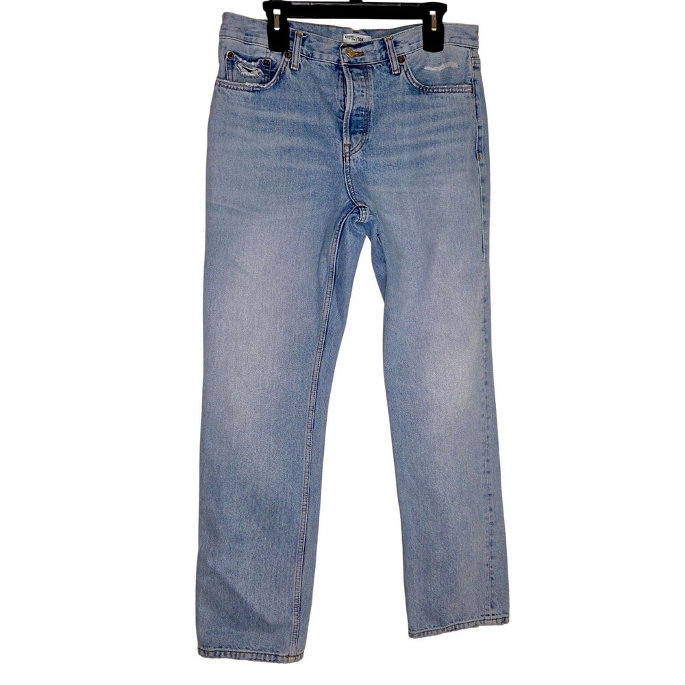 Re/Done '70s' Blue Light Wash Stove Pipe Retro Denim Jeans Size 30